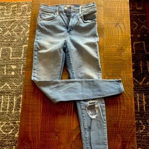 Levi’s Mile High Super Skinny Distressed Jeans